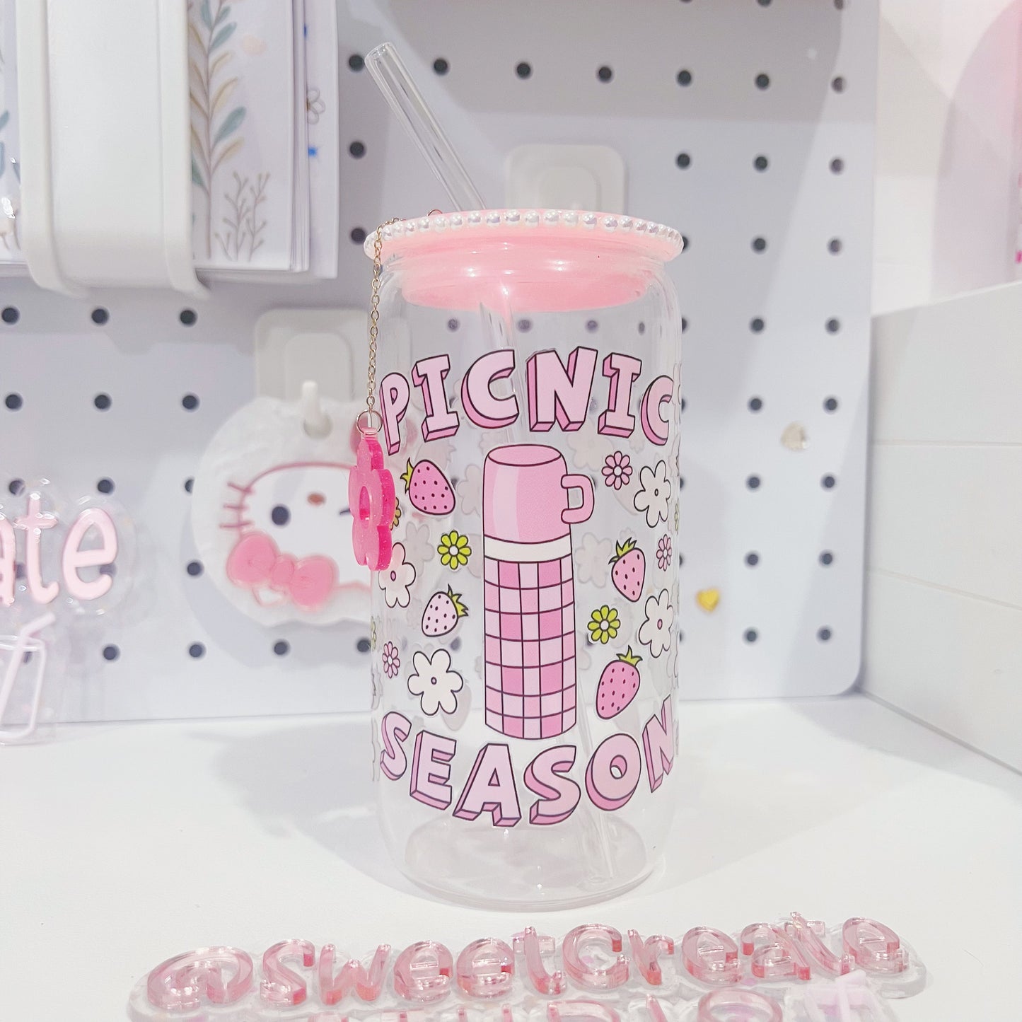 PICNIC SEASON GLASS CAN